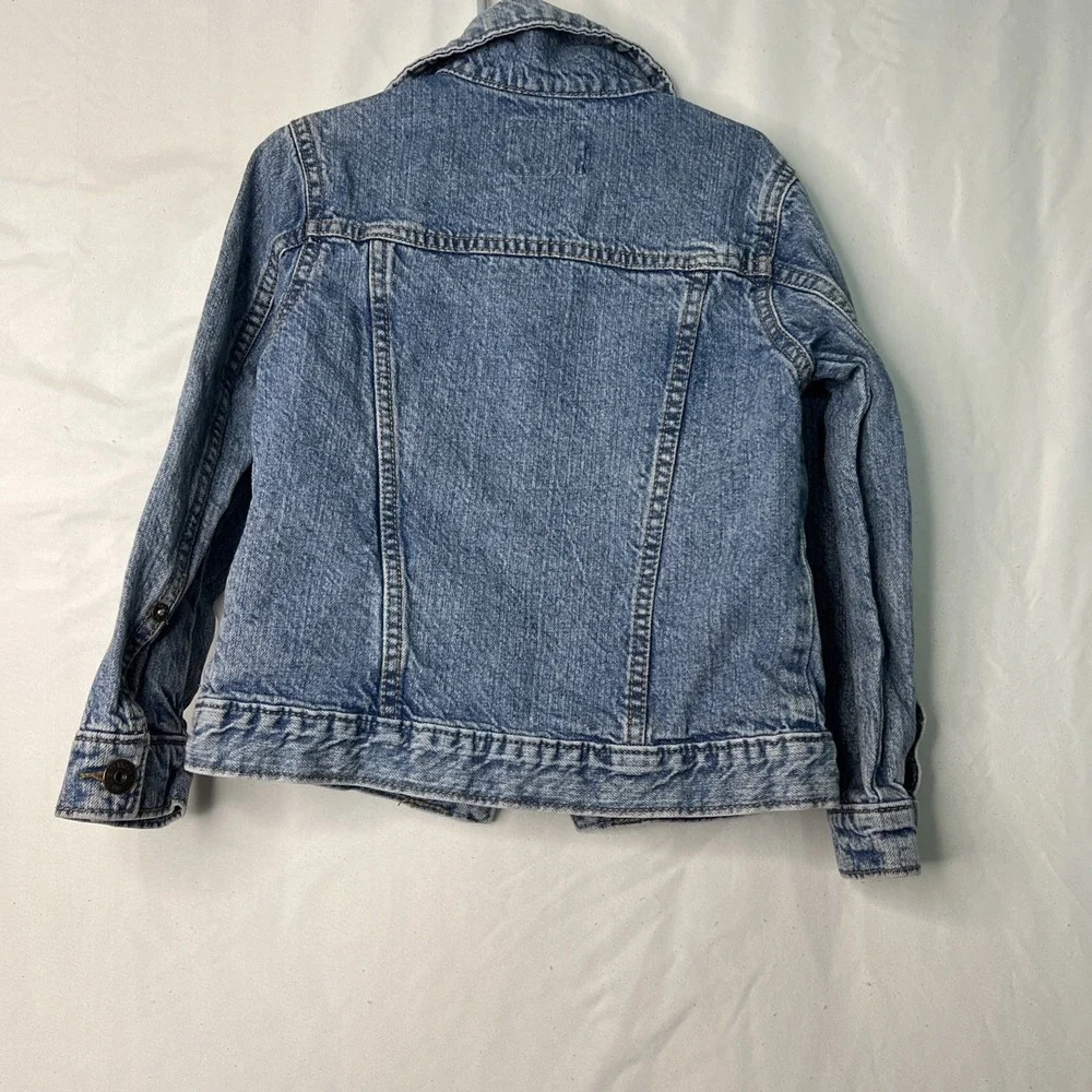 Oshkosh B'gosh Denim Jean Jacket Button Up Unisex‎ Toddler Size 5/5A